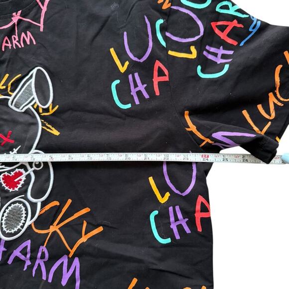 Men's Lucky Charm Original Embroidered All Over Print Graffiti T Shirt Sz 3XL - Picture 5 of 7